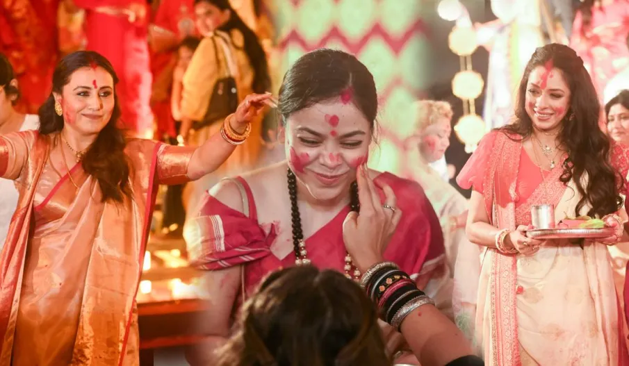 Kapil Sharma on display screen spouse sumona chakravarti rani mukerji anupama aka rupali ganguly sindoor khela video viral
