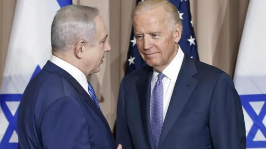 इजराइल के प्रधानमंत्री बेंजामिन नेतन्याहू और अमेरिकी राष्ट्रपति जो गुरु।- इंडिया टीवी हिंदी